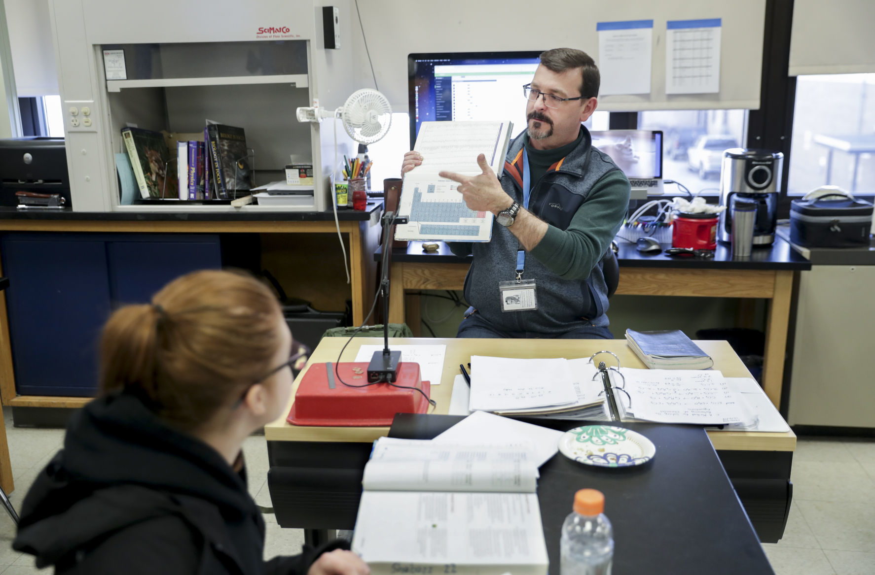 chemistry class at shabazz